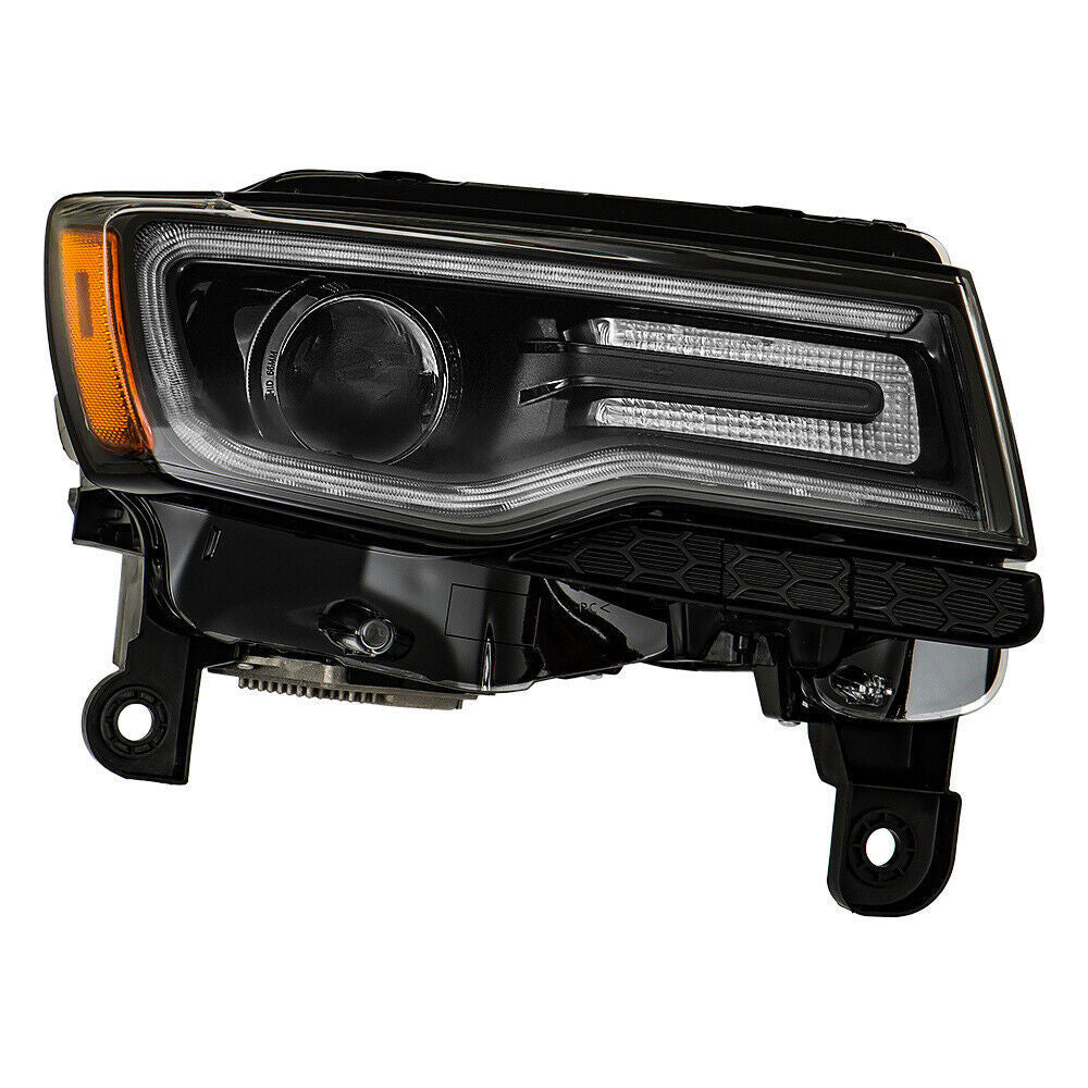 Right Headlight For 2016 Jeep Grand Cherokee SRT HID Black 55112916AF