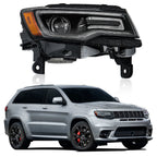 Right Headlight For 2016 Jeep Grand Cherokee SRT HID Black 55112916AF
