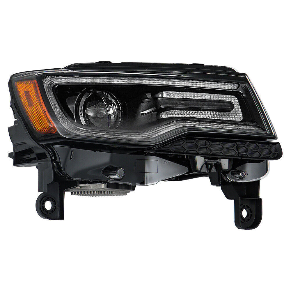 Right Headlight For 2016 Jeep Grand Cherokee SRT HID Black 55112916AF