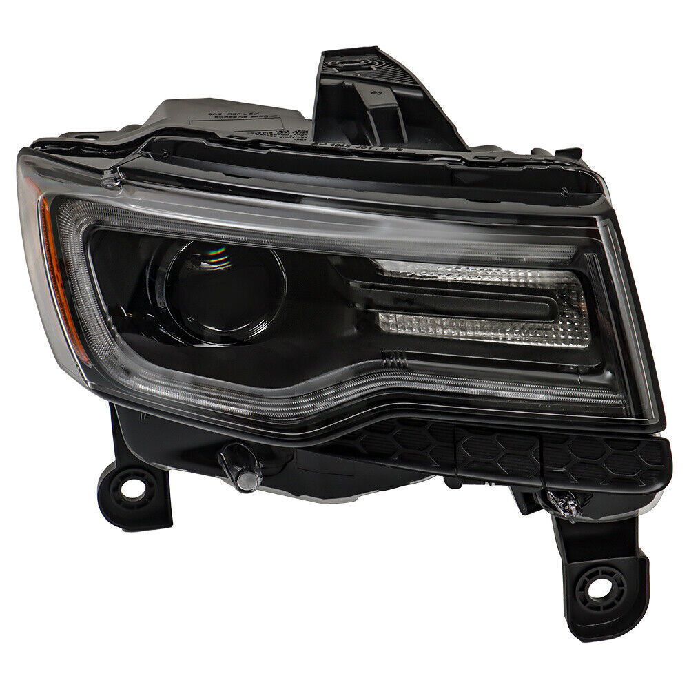 Right Headlight For 2016 Jeep Grand Cherokee SRT HID Black 55112916AF