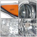 Left+Right Headlight For 2012-2014 Toyota Camry Clear Lens Halogen Black