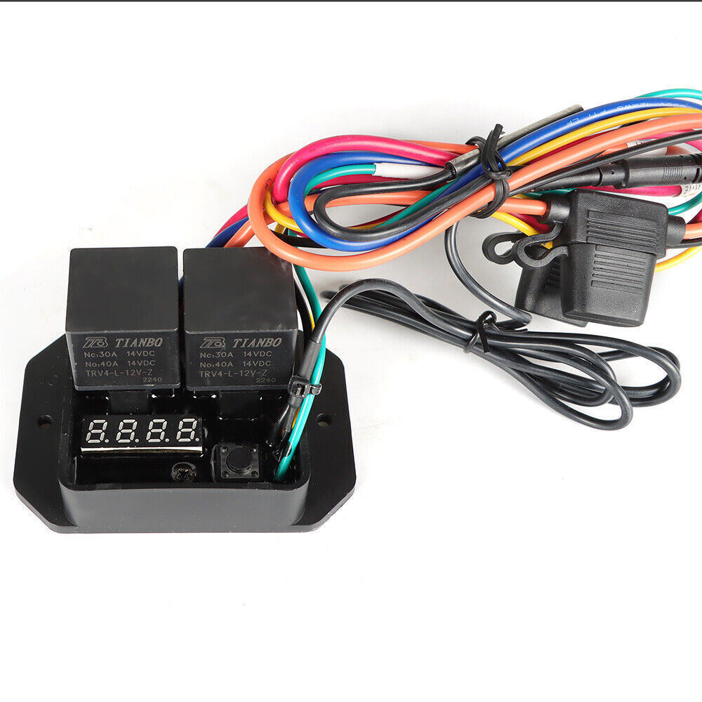 Digital Radiator Fans Controller Adjustable Temperature Range Dual Relay
