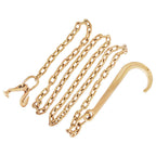 G70 5/16 x 10 FT Tow Chain Assembly 15" J Hook J Grab Hook Welded Towing Wrecker