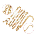 G70 5/16 x 10 FT Tow Chain Assembly 15" J Hook J Grab Hook Welded Towing Wrecker