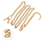 G70 5/16 x 10 FT Tow Chain Assembly 15" J Hook J Grab Hook Welded Towing Wrecker
