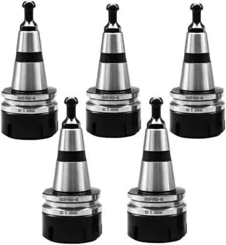 5PACK ISO30 ER32-45L Balance Collet Chuck G2.5 30000RPM CNC Tool Holder