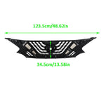 Front Bumper Upper Grille For Nissan Murano 2015-2017 2018 Chrome Black