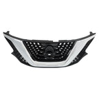 Front Bumper Upper Grille For Nissan Murano 2015-2017 2018 Chrome Black
