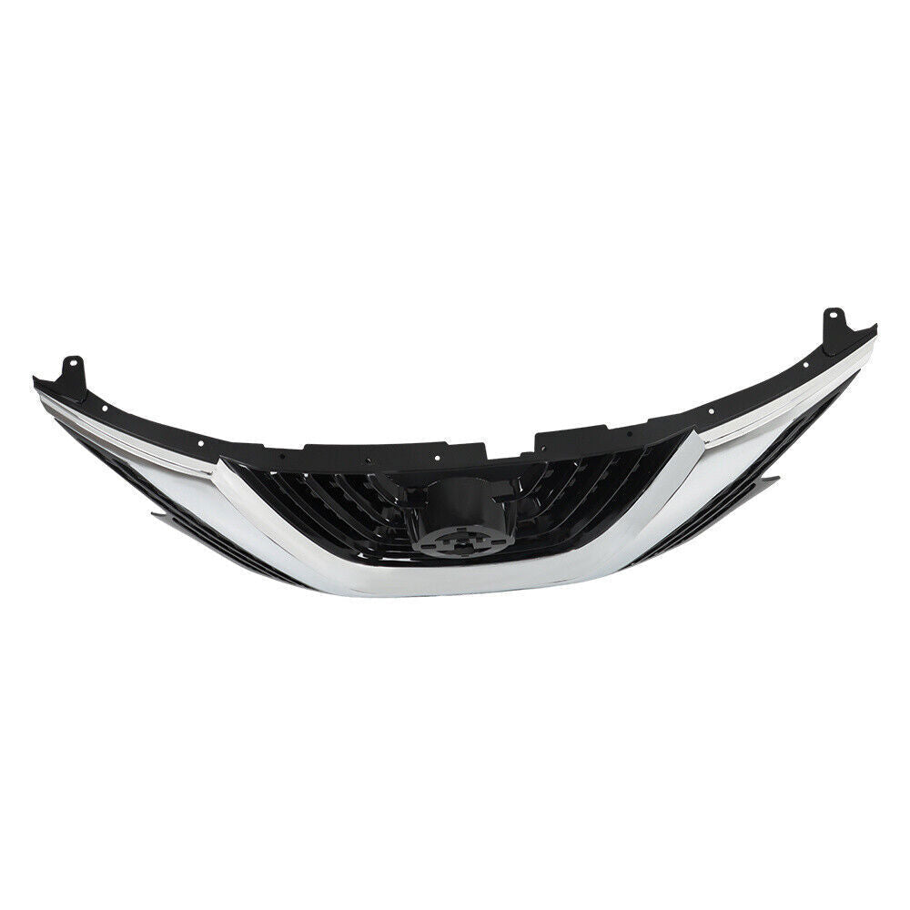 Front Bumper Upper Grille For Nissan Murano 2015-2017 2018 Chrome Black