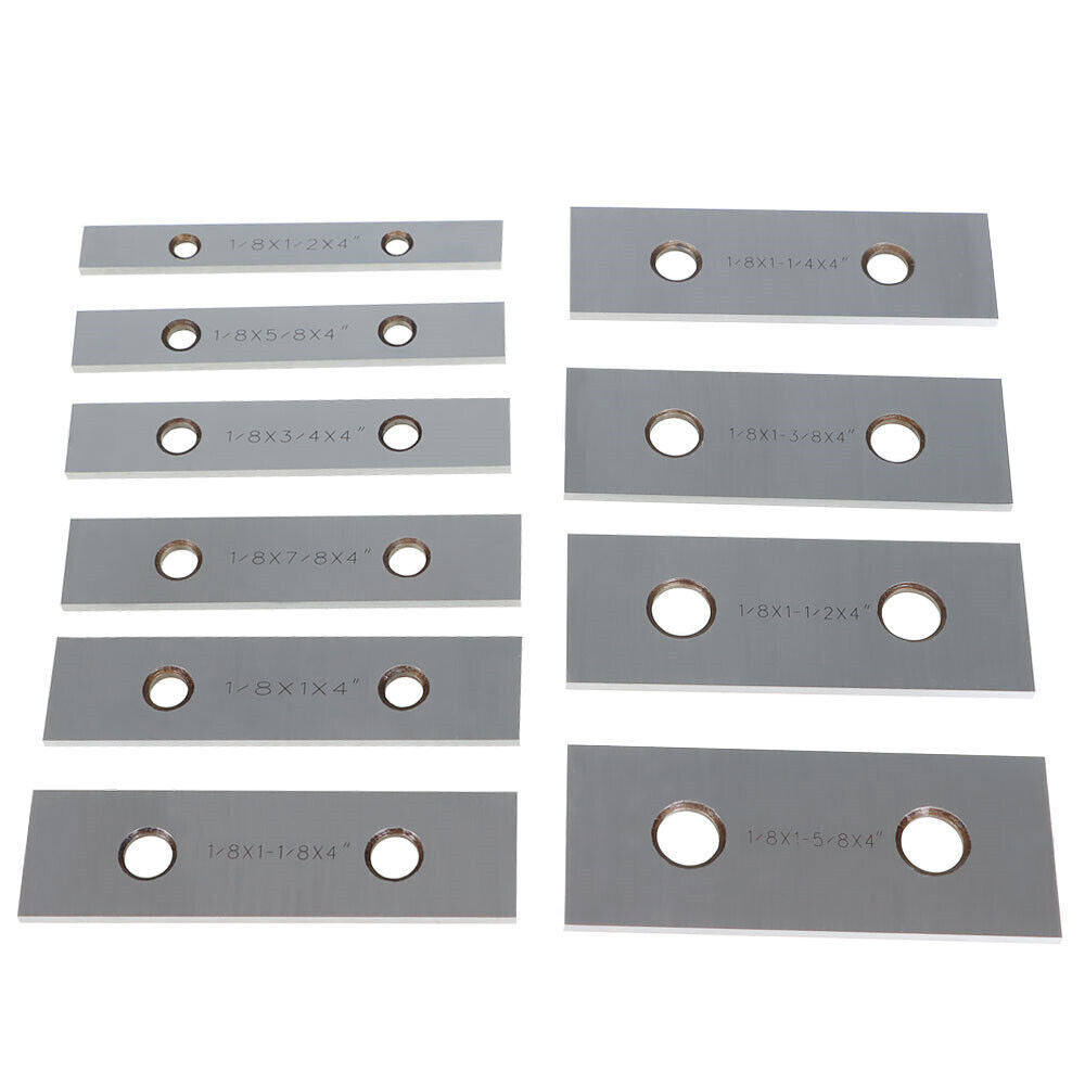 10 Pair 1/8 x 4" Precision Parallel Set 0. 001" Hardened Steel In Case
