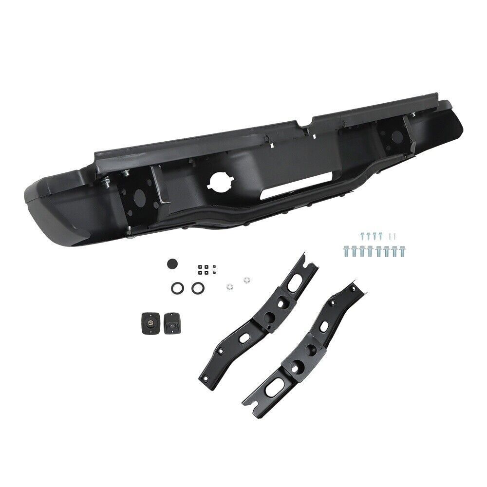 Rear Steel Step Bumper For 1995-2004 Toyota Tacoma Truck Black Primered