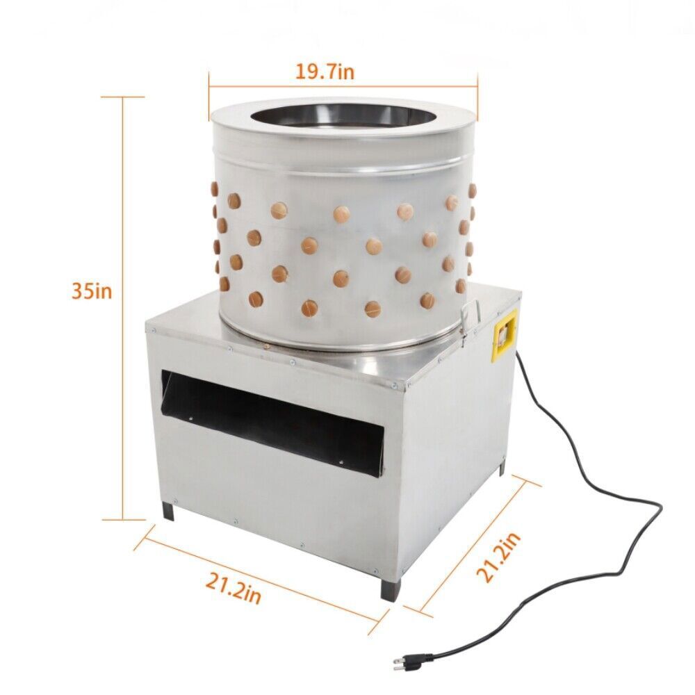 Stainless Steel Poultry De-Feather Plucker Machine Chicken Plucker Machine 20"