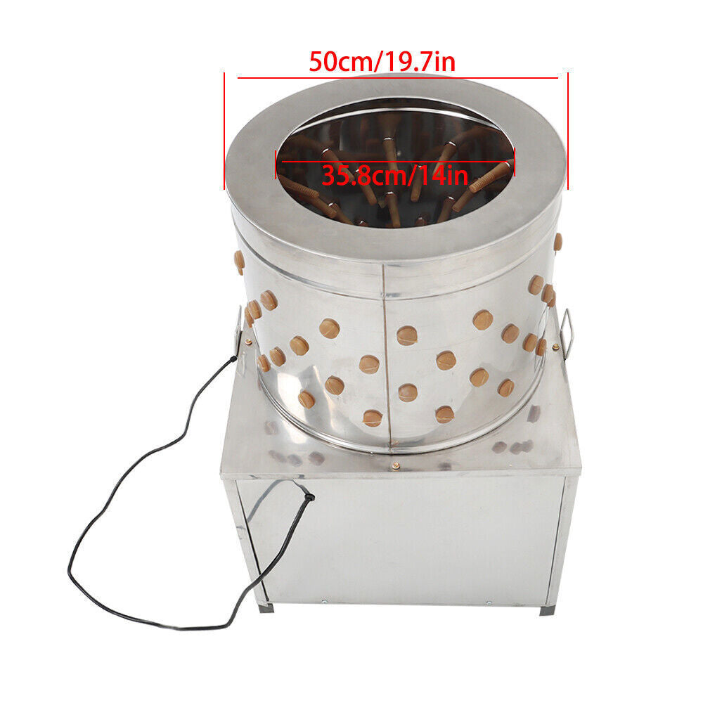 Stainless Steel Poultry De-Feather Plucker Machine Chicken Plucker Machine 20"
