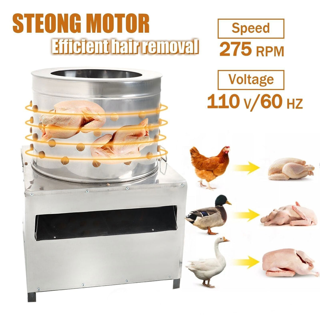 Stainless Steel Poultry De-Feather Plucker Machine Chicken Plucker Machine 20"