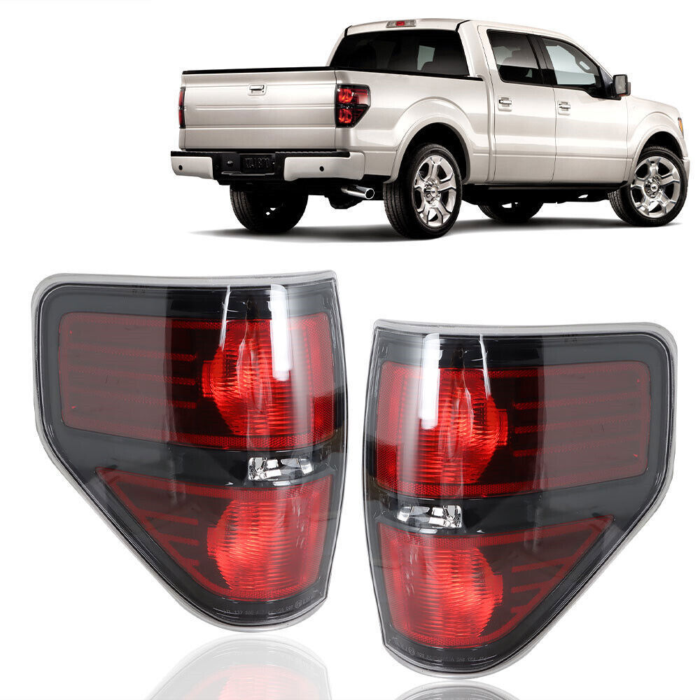 RH+LH Side Tail Lights Brake Lamps For 09-14 Ford F-150 Pickup Truck