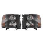 Pair Headlight Fit For 2007-2014 Chevy Silverado1500 2500HD 3500HD Black