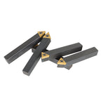 1/2 In Indexable Carbide Insert Turning ToolBit Holder Set Fit For Lathe 5 Pack