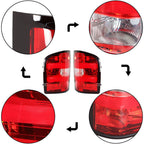 Left+Right Rear Tail Light For 2007-2013 Chevy Silverado 1500 2500 3500