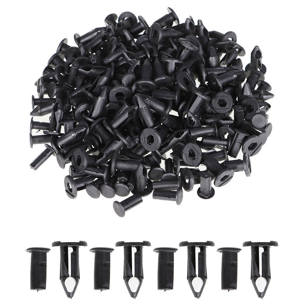 100x Car 8mm Dia Hole Plastic Rivets Fastener Auto Fender Bumper Push Pin Clips