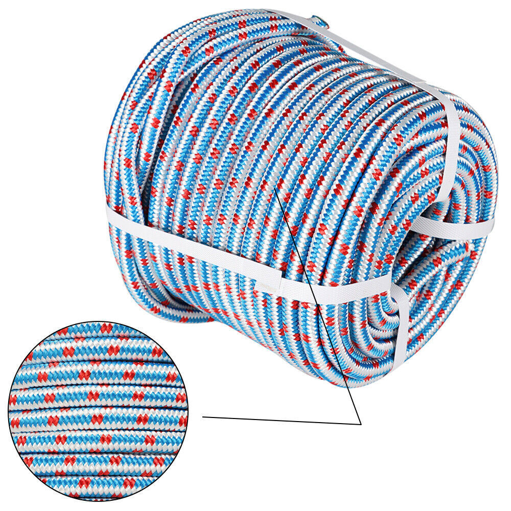 1/2"×150' 16 Strand Double Braid Polyester Nylon Arborist Tree Climbing Rope