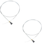 2×237 Rotary Universal Push Pull Choke Cable 63" Inner 60" Conduit 2-3/4" Travel