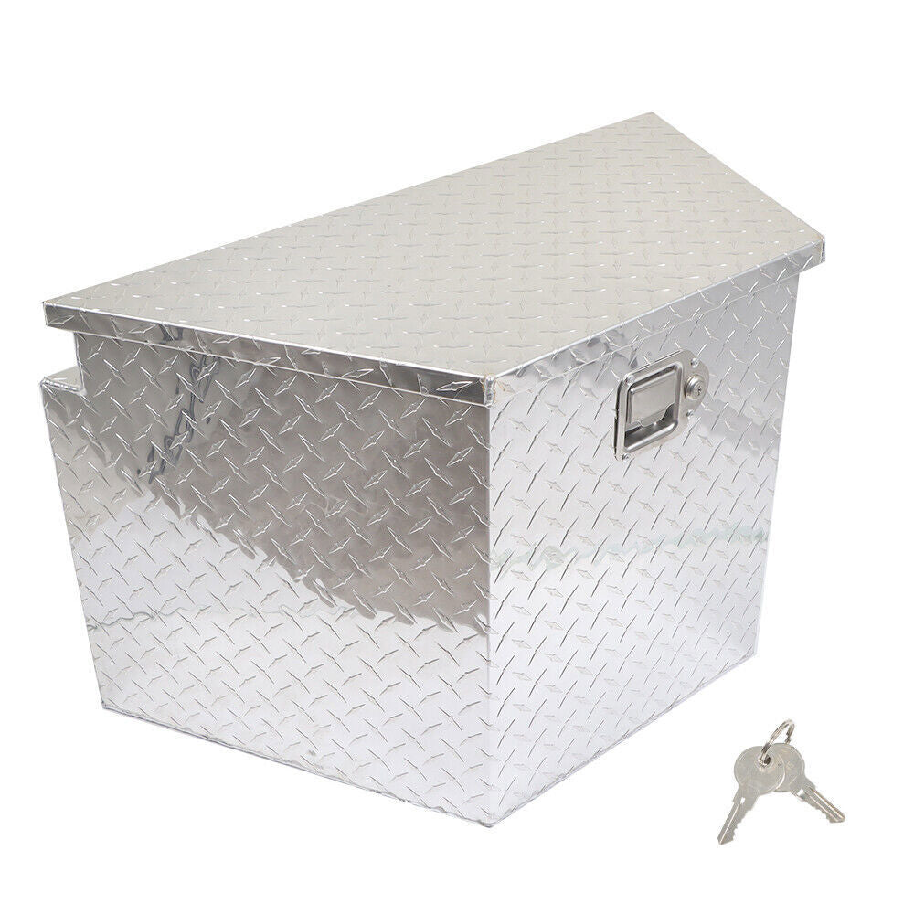 Silver Aluminum Tool Box For Pick Up Trailer Truck RV 29" X 15" X 18"