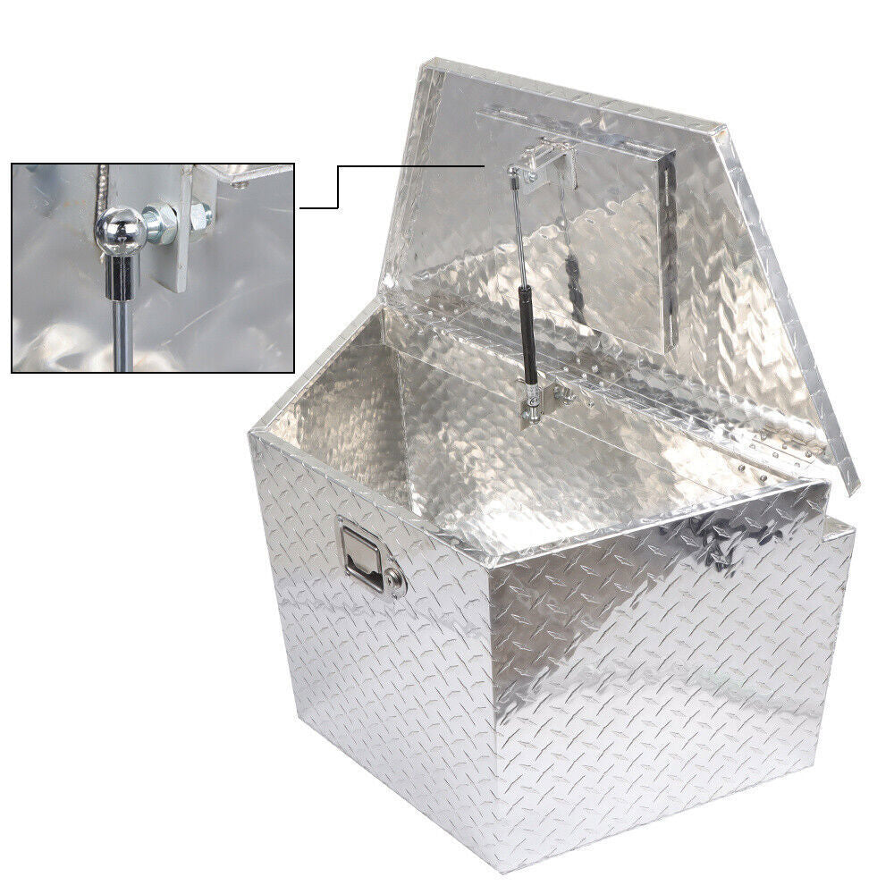 Silver Aluminum Tool Box For Pick Up Trailer Truck RV 29" X 15" X 18"