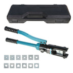 With 13 Dies Sets Hydraulic Cable Lug Crimper 16Mt Hydraulic Clamp Tool Kit