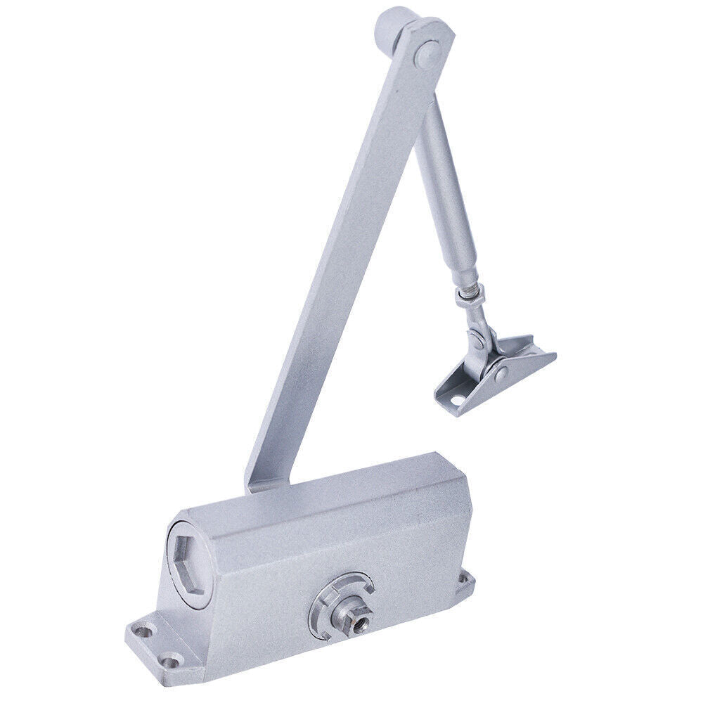 Aluminum Door Closer Two Independent Valves Control Sweep 25-45KG 2PCS NEW