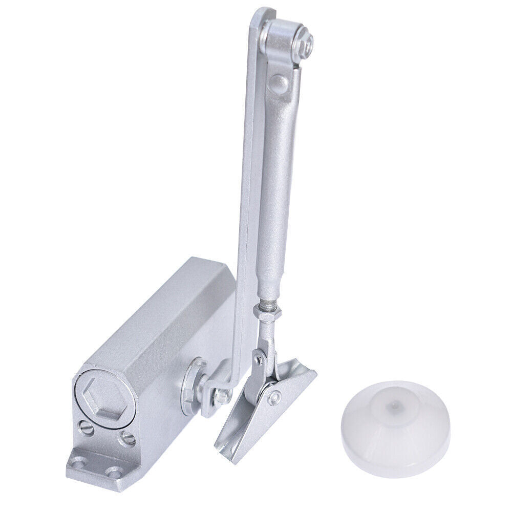 Aluminum Door Closer Two Independent Valves Control Sweep 25-45KG 2PCS NEW