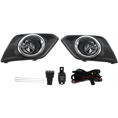 Fog Light Driving Lamp For 2014-2016 Nissan Rogue Chrome+ Switch+ Bezel