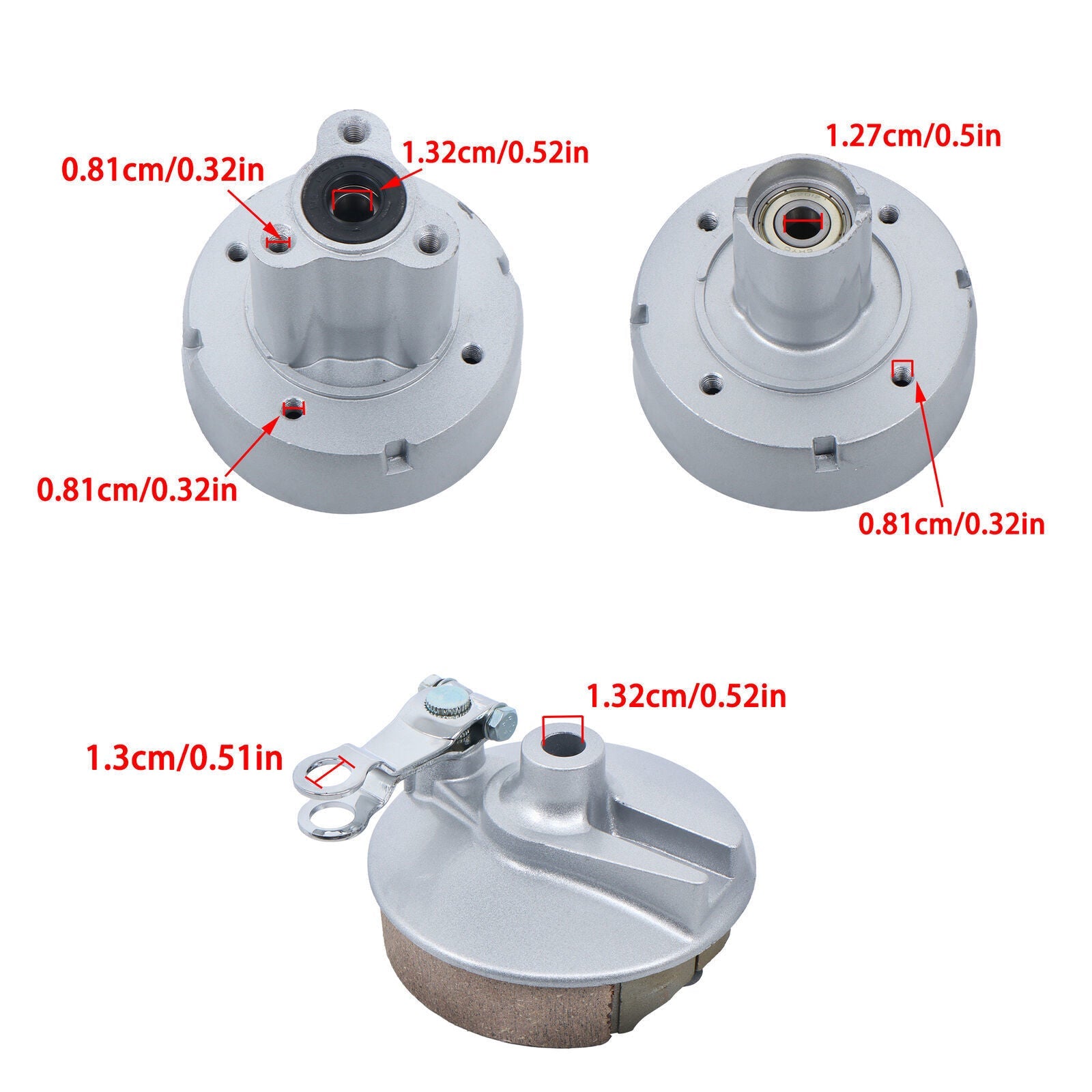 Front Rear Drum Brake Hub Cover Panel For Honda Monkey Z50 Z50R Z50J Skyteam Z50