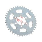 #35 Chain 40T Tooth Rear Sprocket 6 holes for Mini Bike Go Kart Quad atv trike  