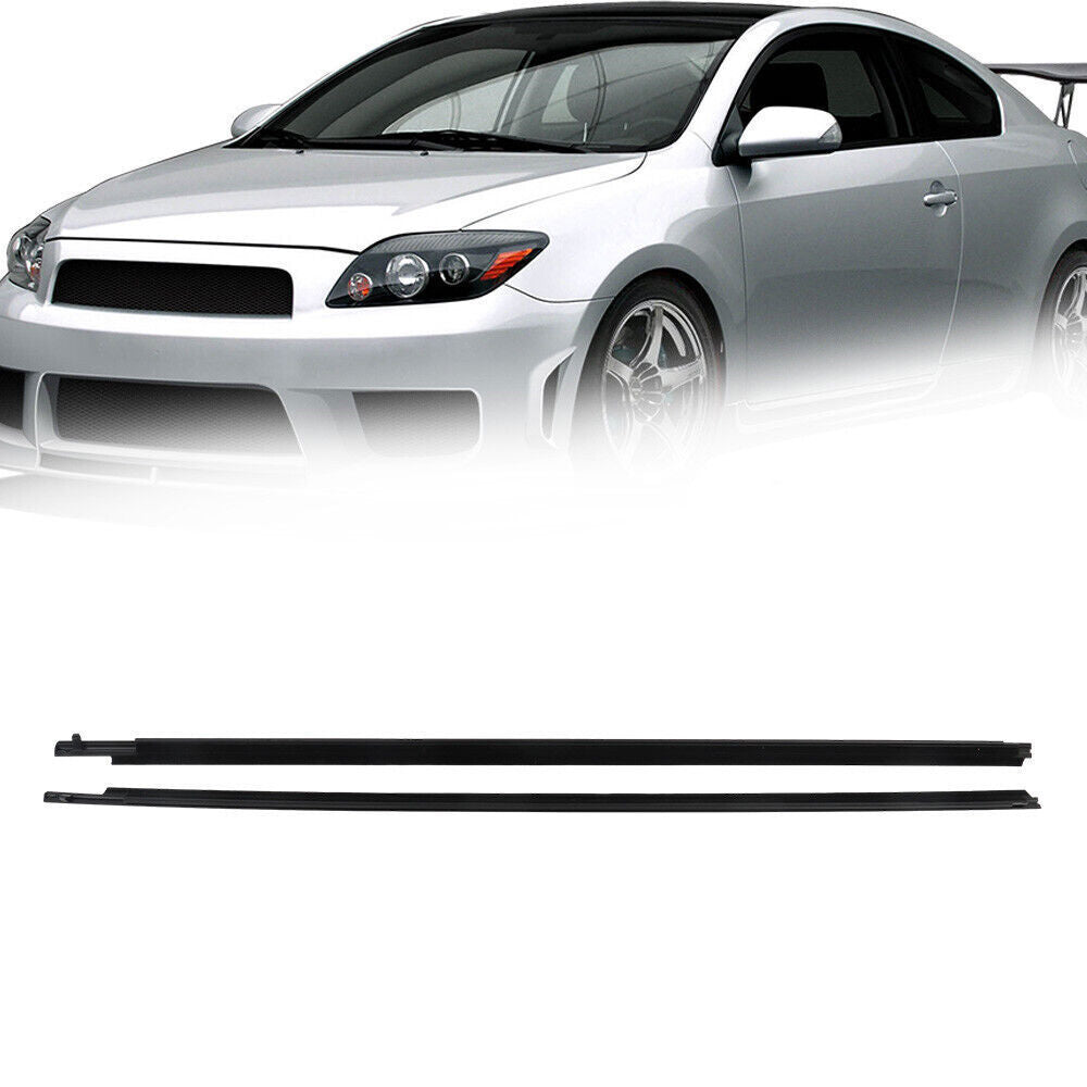 Weatherstrip Seals Left+Right Door Glass Window For 2005-2010 Scion TC