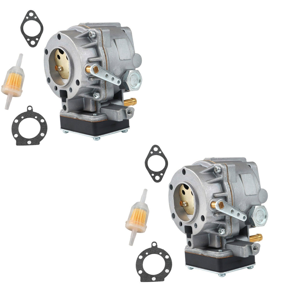 2× Carburetor Fits For Briggs & Stratton Opposed Twin 16.5HP 42A707 4 Screw Pump