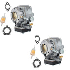 2× Carburetor Fits For Briggs & Stratton Opposed Twin 16.5HP 42A707 4 Screw Pump