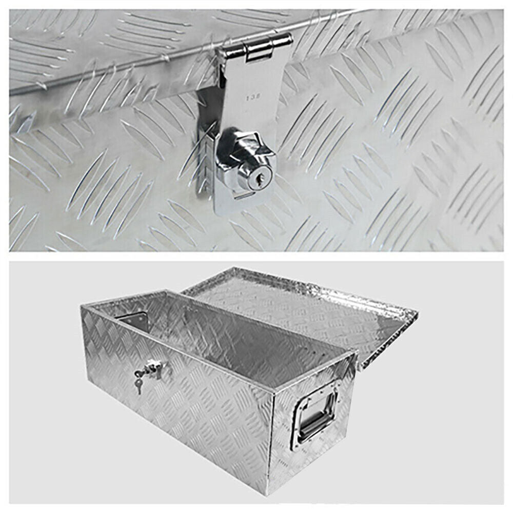 30"x13"x10" Aluminum Trailer Tongue Tool Box Truck Pickup Bed Storage
