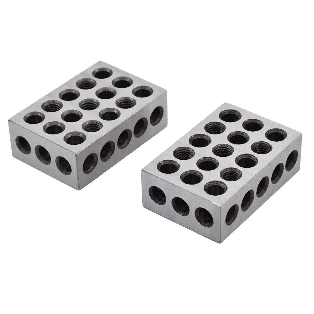 High Precision 1-2-3 Blocks 23 Holes .0002" Machinist 123 Jig 1 Matched Pair