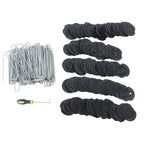 200 Pack Stainless Garden Stakes Landscape Staples Set with Mats& Precision Hook