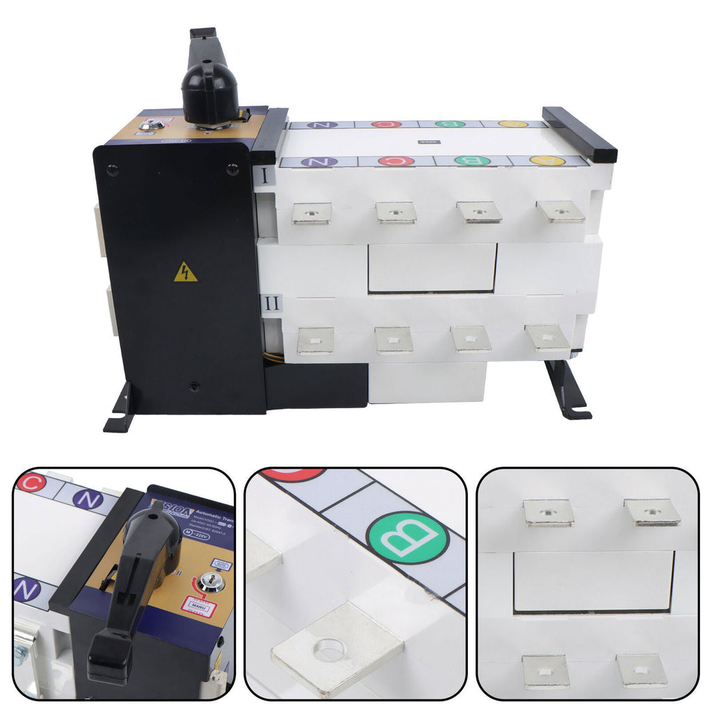 ATS 400A 4 Poles 110V 220V Grid to AC Generator Automatic Transfer Switch