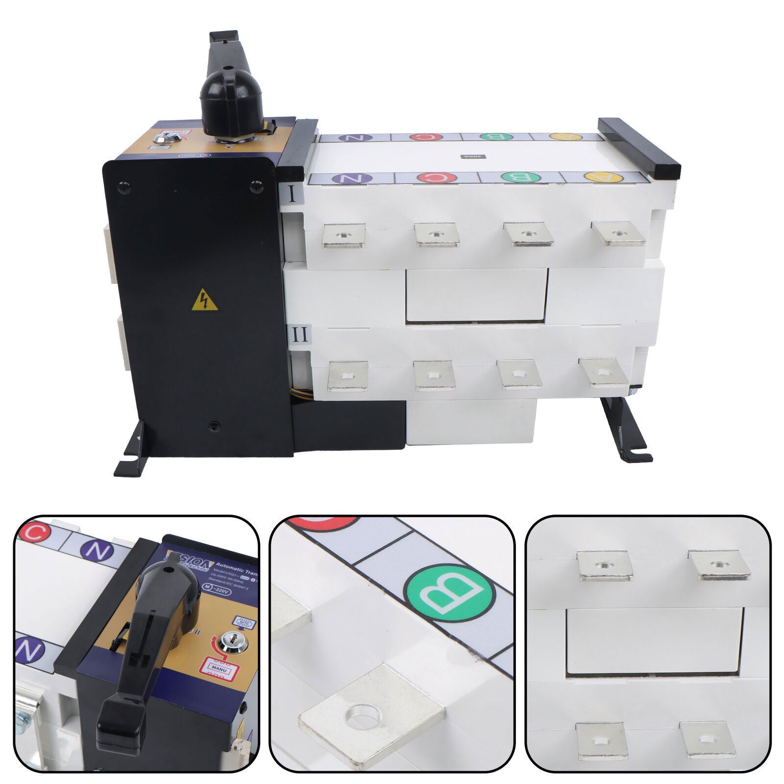 ATS 400A 4 Poles 110V 220V Grid to AC Generator Automatic Transfer Switch