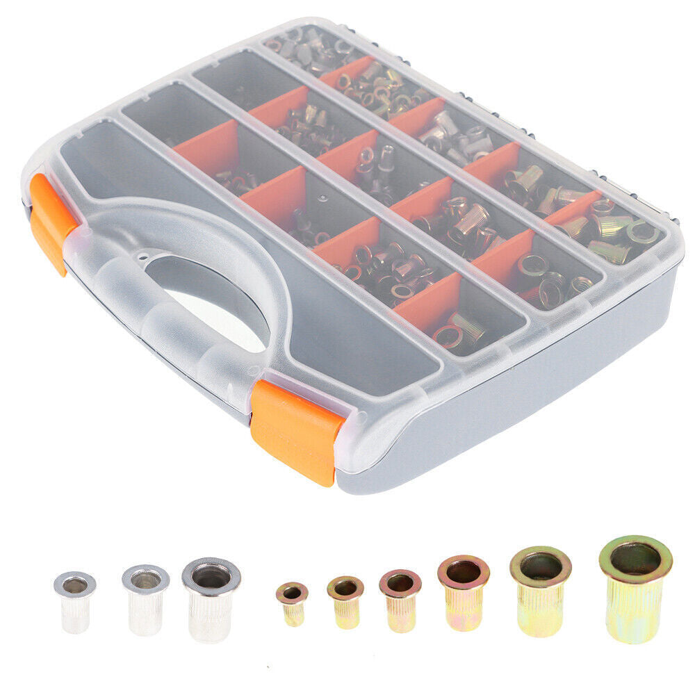 Hand Rivet Nut Gun 900 Pack M3-M10 Threaded Nut Manual Riveter Rivnut Tool Kit