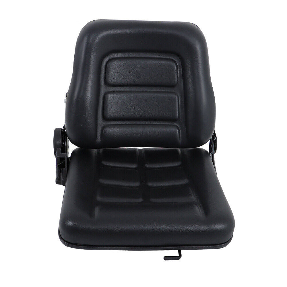 Forklift Tractor Seat Adjustable Backrest Slide PVC Leather Suspension