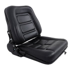 Forklift Tractor Seat Adjustable Backrest Slide PVC Leather Suspension