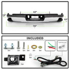 For 2014-2018 Silverado/ Sierra 1500 Rear Bumper W/o Park Assist Sensors