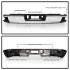 For 2014-2018 Silverado/ Sierra 1500 Rear Bumper W/o Park Assist Sensors