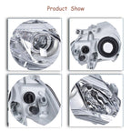 Pair Headlight For 2012-2014 Toyota Camry Projector Halogen Type Chrome