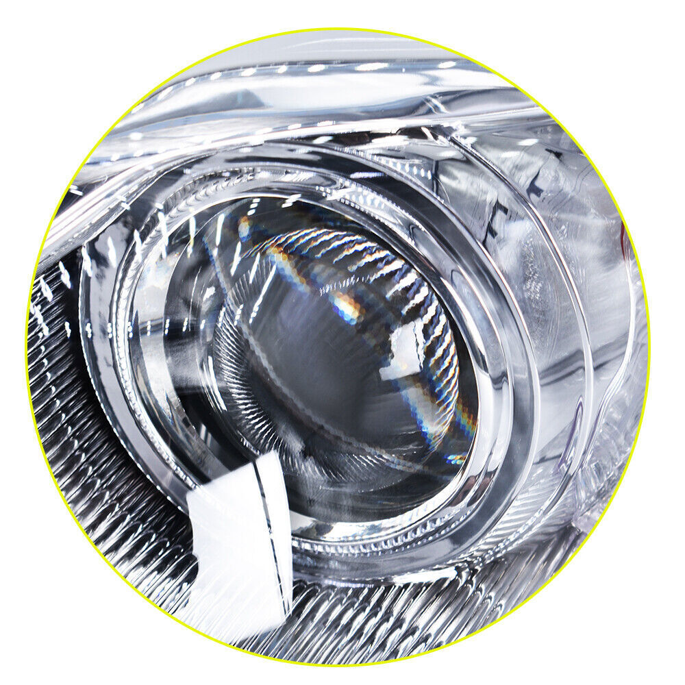Pair Headlight For 2012-2014 Toyota Camry Projector Halogen Type Chrome