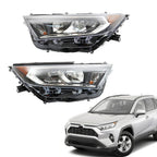 Left+Right Headlight For 2019 2020 2021 2022 Toyota RAV4 LE XLE LED Lamp