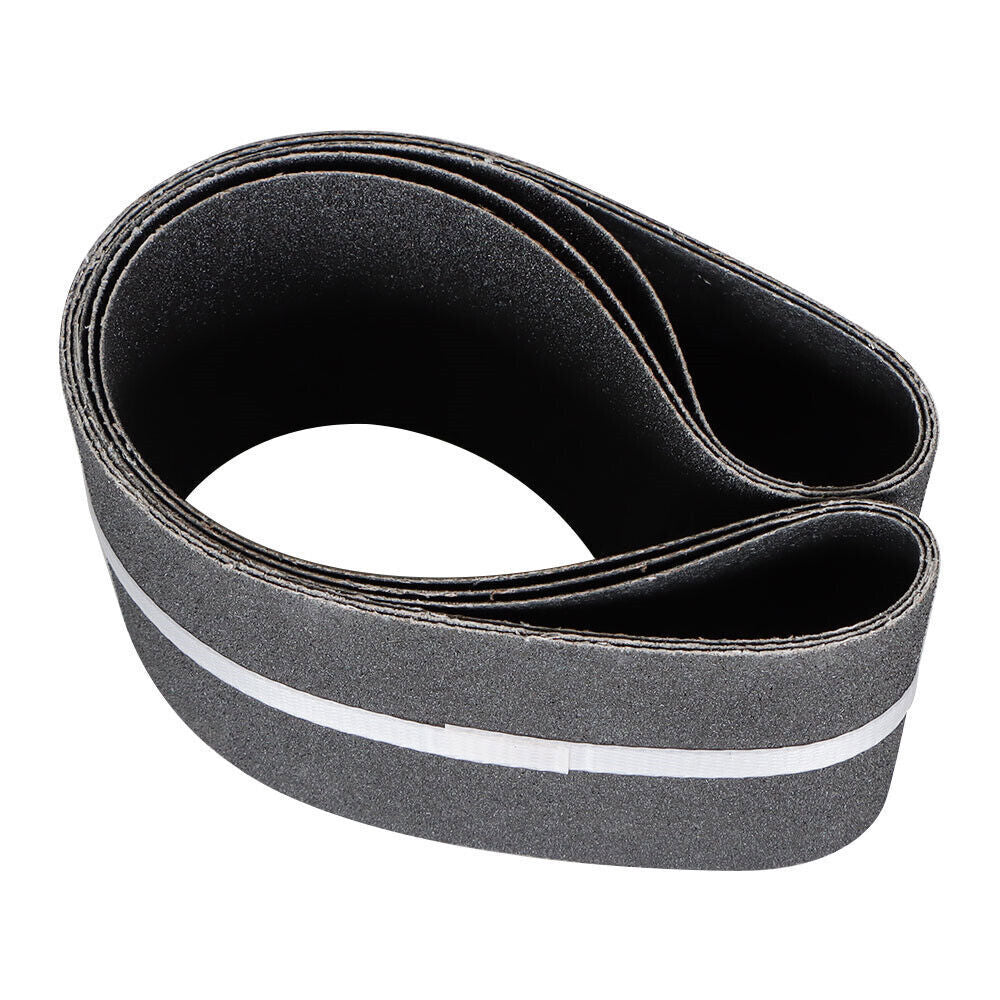 New 80 Grit 4 Inch X 36 Inch Premium Silicon Carbide Sanding Belts 3 Pack